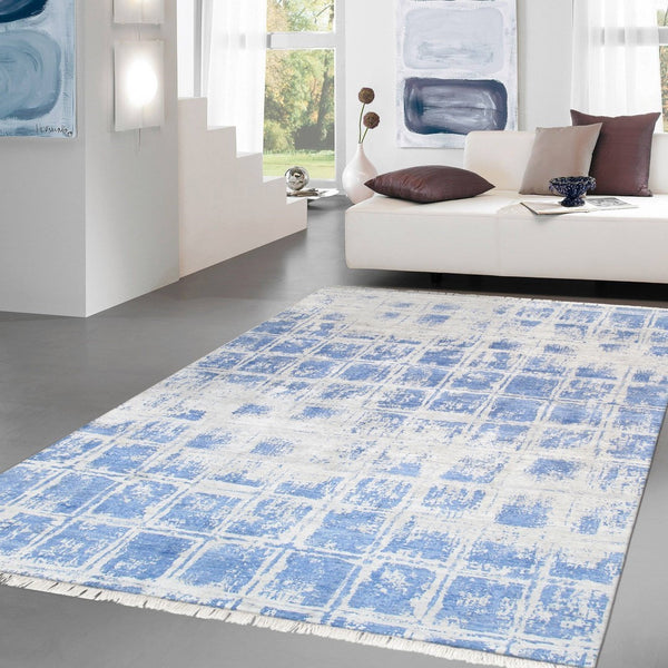 Pasargad Hand-knotted Silk Area Rug – Modern Elegance For Sophisticated Home Decor And Style   Pv-5b 6x9