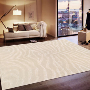 Pasargad Home Edgy Collection Hand-tufted Ivory Area Rug For Modern Elegance In Any Room   Pvcsk-01 10x14