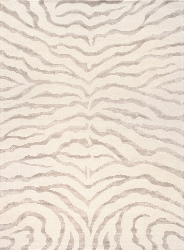 Pasargad Home Edgy Collection Hand-tufted Ivory Area Rug For Modern Elegance In Any Room   Pvcsk-03 8x10