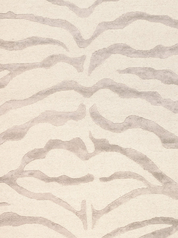 Pasargad Home Edgy Collection Hand-tufted Ivory Area Rug For Modern Elegance In Any Room   Pvcsk-03 8x10