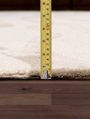 Pasargad Home Edgy Collection Hand-tufted Ivory Area Rug For Modern Elegance In Any Room   Pvcsk-03 8x10