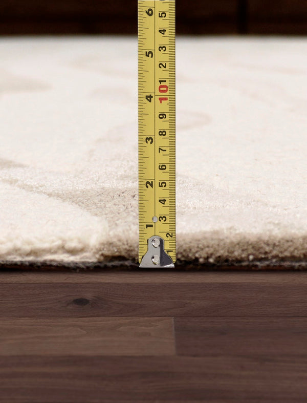 Pasargad Home Edgy Collection Hand-tufted Ivory Area Rug For Modern Elegance In Any Room   Pvcsk-03 8x10