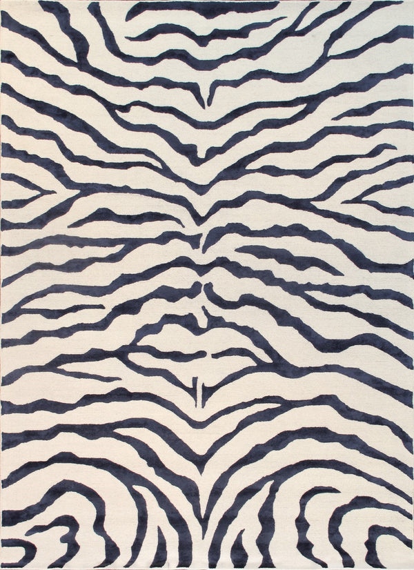 Pasargad Home Edgy Collection Hand-tufted Ivory Area Rug For Modern Elegance In Any Room   Pvcsk-04 8x10