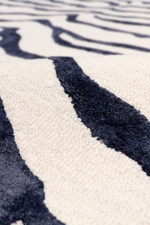 Pasargad Home Edgy Collection Hand-tufted Ivory Area Rug For Modern Elegance In Any Room   Pvcsk-04 8x10