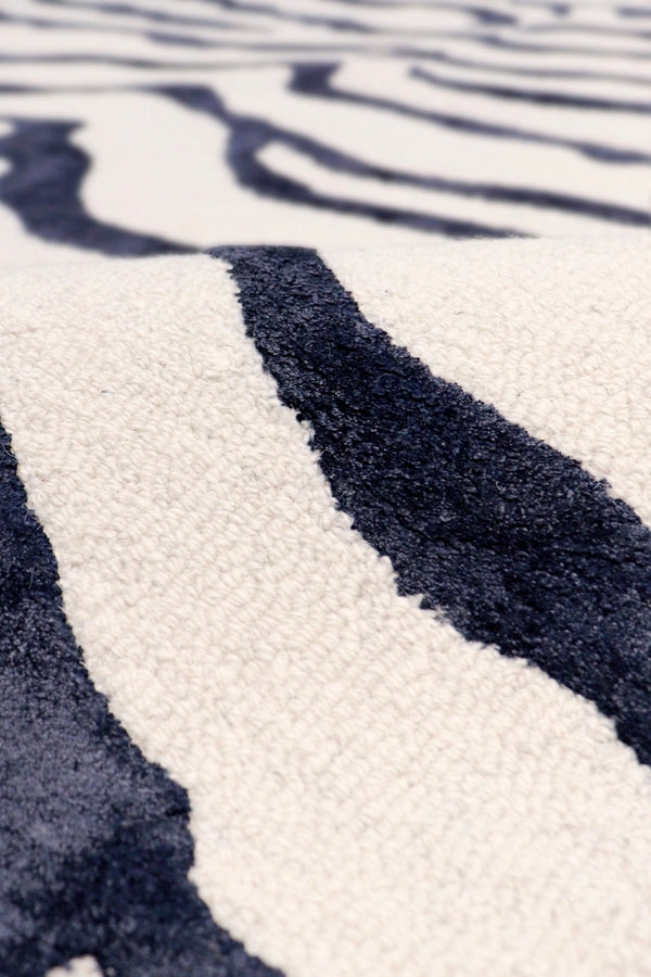 Pasargad Home Edgy Collection Hand-tufted Ivory Area Rug For Modern Elegance In Any Room   Pvcsk-04 8x10