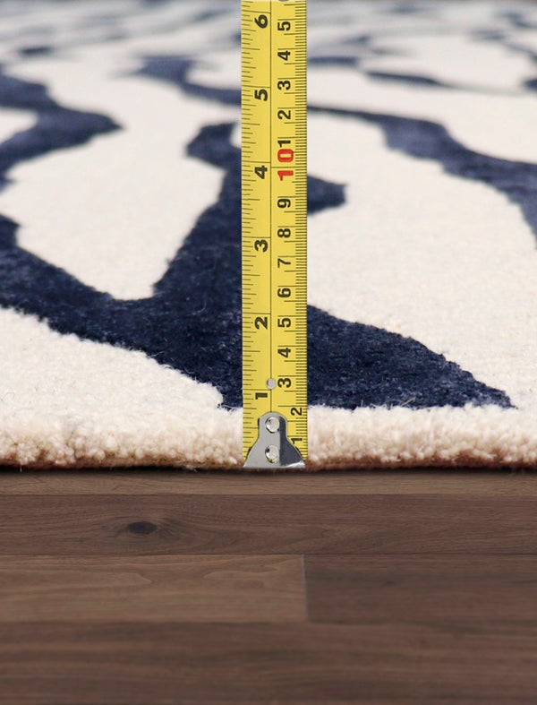 Pasargad Home Edgy Collection Hand-tufted Ivory Area Rug For Modern Elegance In Any Room   Pvcsk-04 8x10