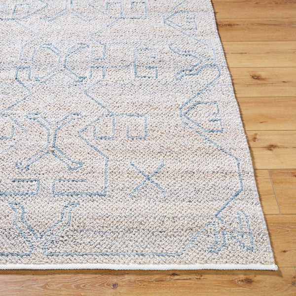 Livabliss Provence Handmade Recycled Pet Accent Rug Eco Friendly Woven Texture for Entryways Pewter, Sky Blu 8' x 10' PVE2300-810