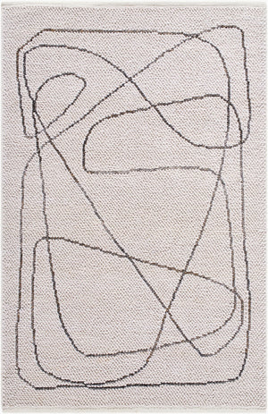 Livabliss Pune Area Rug - Luxurious Machine Woven Design For High Traffic Spaces, Easy Care & Timeless Style 'Ivory,Charcoal,Taupe' Recycled Pet Yarn Pve2301-912