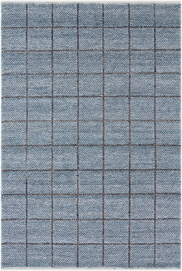 Livabliss Pune Area Rug - Luxurious Machine Woven Design For High Traffic Spaces, Easy Care & Timeless Style Slate Blue,Charcoal,Steel Grey Recycled Pet Yarn Pve2302-23