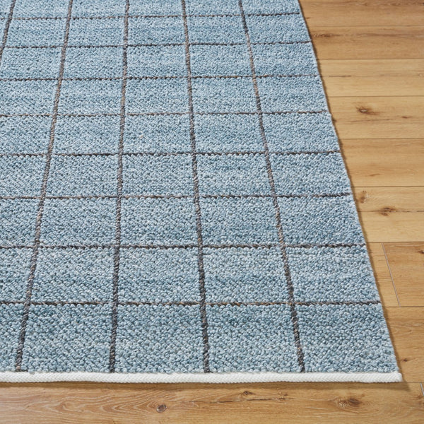 Livabliss Pune Area Rug - Luxurious Machine Woven Design For High Traffic Spaces, Easy Care & Timeless Style Slate Blue,Charcoal,Steel Grey Recycled Pet Yarn Pve2302-23
