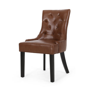 English Elm Cheney Tufted Upholstered Dining Chair Set with Solid Wood Legs for Modern Rooms 54181.00PUCOGN
