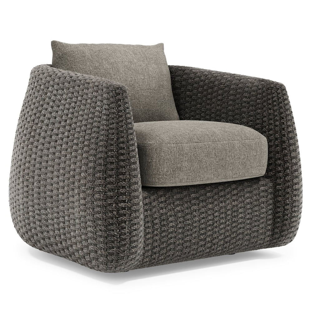 Bernhardt Bernhardt Sarene Outdoor Woven Lounge Chair with Deep Cushions for Modern Patios O4472C