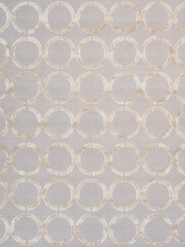 Pasargad Home Edgy Collection Hand-tufted Ivory Area Rug For Modern Elegance In Any Room   Pvny-18 9x12