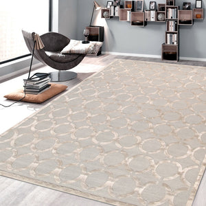 Pasargad Home Edgy Collection Hand-tufted Ivory Area Rug For Modern Elegance In Any Room   Pvny-18 9x12