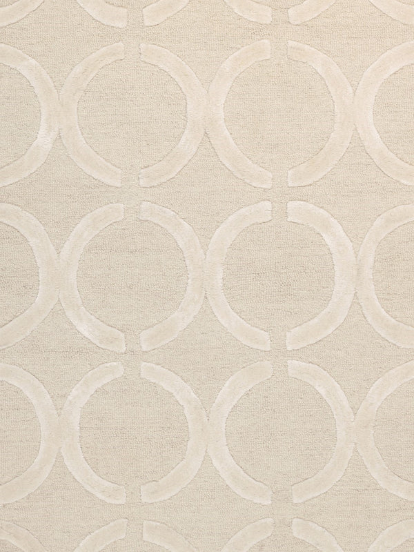 Pasargad Home Edgy Collection Hand-tufted Ivory Area Rug For Modern Elegance In Any Room   Pvny-19 12x15