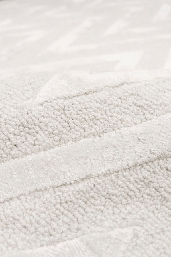 Pasargad Home Edgy Collection Hand-tufted Ivory Area Rug For Modern Elegance In Any Room   Pvny-20 9x12