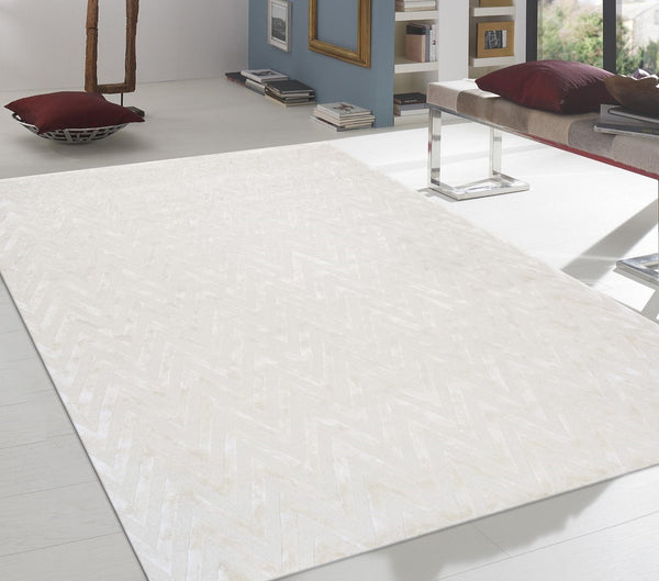 Pasargad Home Edgy Collection Hand-tufted Ivory Area Rug For Modern Elegance In Any Room   Pvny-20 9x12