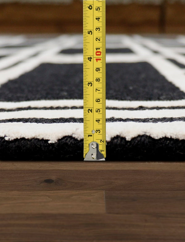 Pasargad Home Edgy Collection Hand-tufted Ivory Area Rug For Modern Elegance In Any Room   Pvny-21 9x12