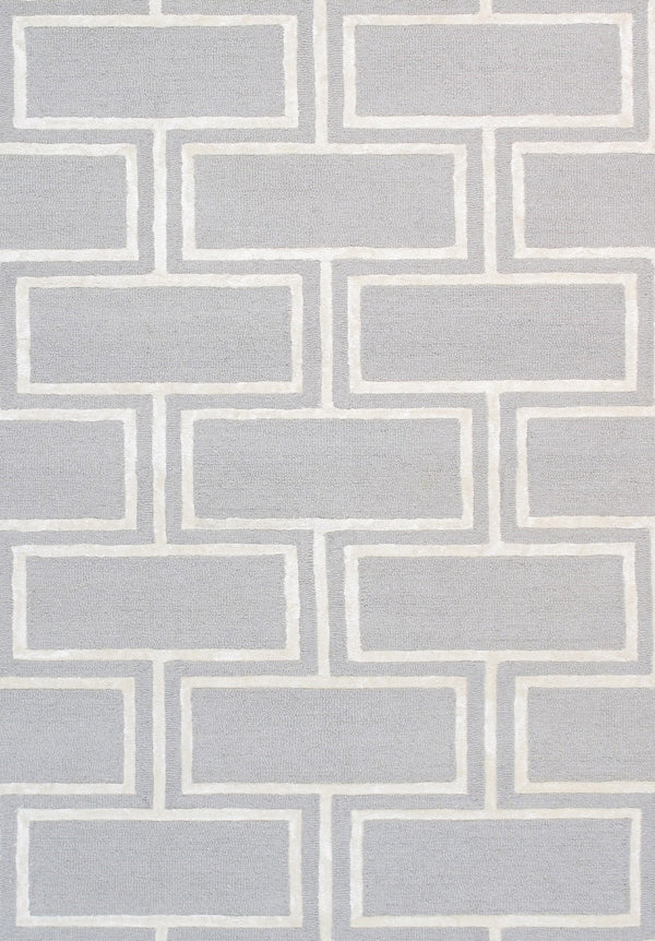 Pasargad Home Edgy Collection Hand-tufted Ivory Area Rug For Modern Elegance In Any Room   Pvny-22 8x10