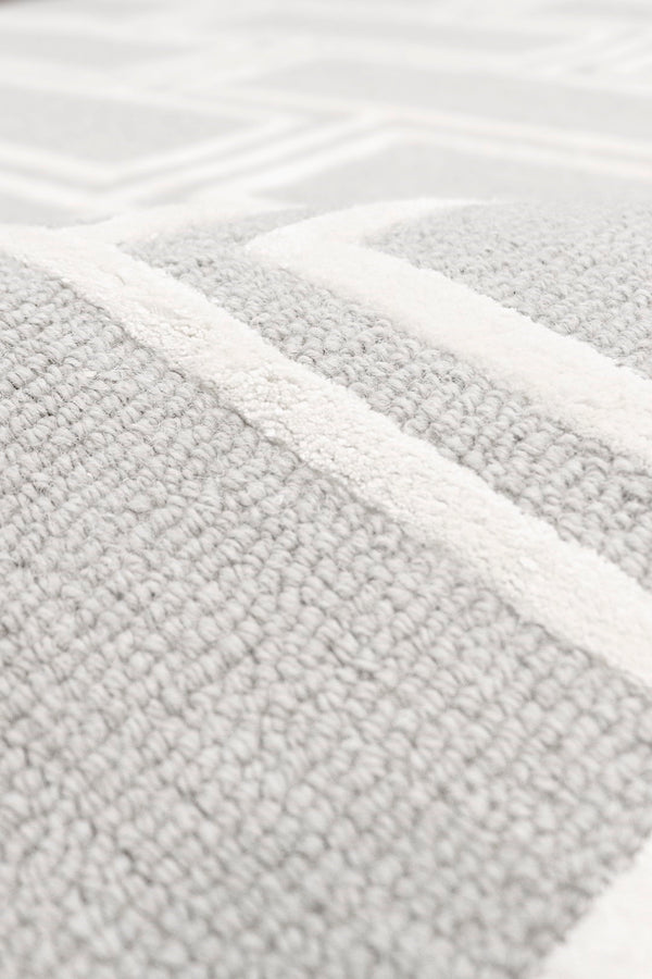 Pasargad Home Edgy Collection Hand-tufted Ivory Area Rug For Modern Elegance In Any Room   Pvny-22 8x10