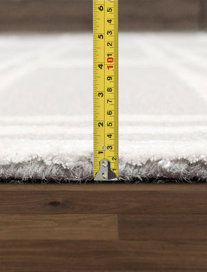 Pasargad Home Edgy Collection Hand-tufted Ivory Area Rug For Modern Elegance In Any Room   Pvny-22 8x10