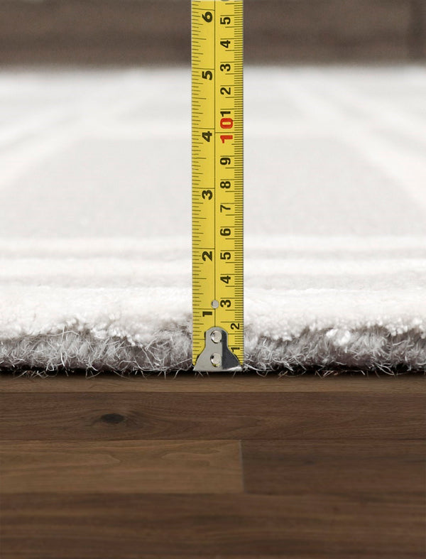 Pasargad Home Edgy Collection Hand-tufted Ivory Area Rug For Modern Elegance In Any Room   Pvny-22 8x10