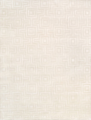 Pasargad Home Edgy Collection Hand-tufted Ivory Area Rug For Modern Elegance In Any Room   Pvny-24 9x12