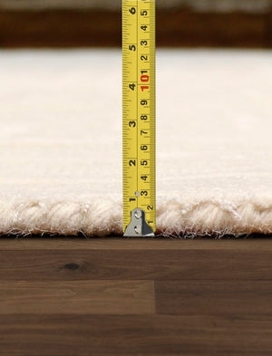 Pasargad Home Edgy Collection Hand-tufted Ivory Area Rug For Modern Elegance In Any Room   Pvny-24 9x12