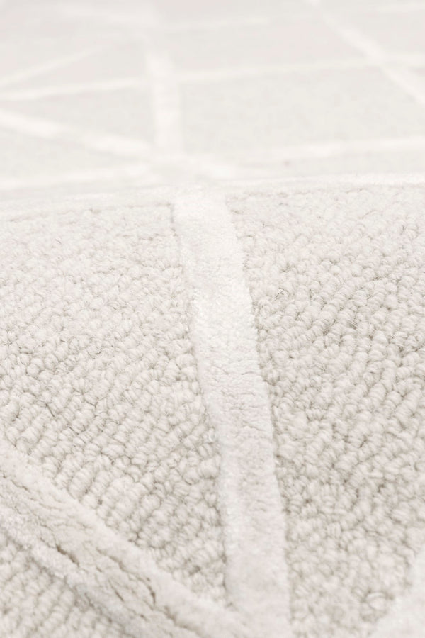 Pasargad Home Edgy Collection Hand-tufted Ivory Area Rug For Modern Elegance In Any Room   Pvny-25 10x14