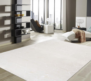 Pasargad Home Edgy Collection Hand-tufted Ivory Area Rug For Modern Elegance In Any Room   Pvny-25 10x14