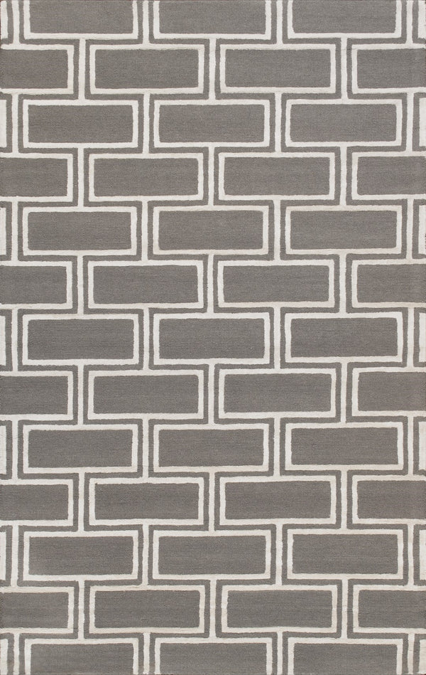 Pasargad Home Edgy Collection Hand-tufted Ivory Area Rug For Modern Elegance In Any Room   Pvny-26 5x8