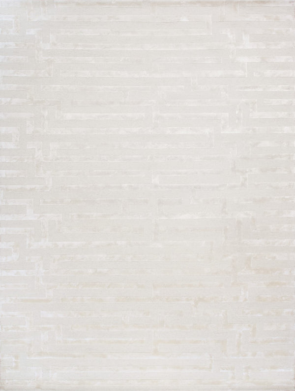 Pasargad Home Edgy Collection Hand-tufted Ivory Area Rug For Modern Elegance In Any Room   Pvny-27 8x10
