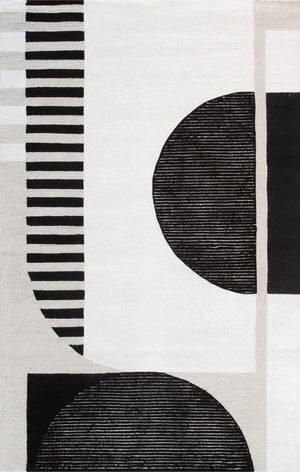 Pasargad Home Edgy Collection Hand-tufted Ivory Area Rug For Modern Elegance In Any Room   Pvny-32 10x14