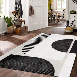 Pasargad Home Edgy Collection Hand-tufted Ivory Area Rug For Modern Elegance In Any Room   Pvny-32 10x14