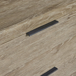 Bernhardt Bernhardt Tribeca Nightstand Aurum Oak With Textured Steel Sled Base, Soft-Close Drawers & Usb Charging 333229