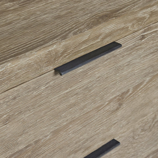 Bernhardt Bernhardt Tribeca Nightstand Aurum Oak With Textured Steel Sled Base, Soft-Close Drawers & Usb Charging 333229