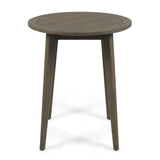 Christopher Knight Home® - Noble House - Stamford Outdoor Round Acacia Wood Bistro Table, Gray