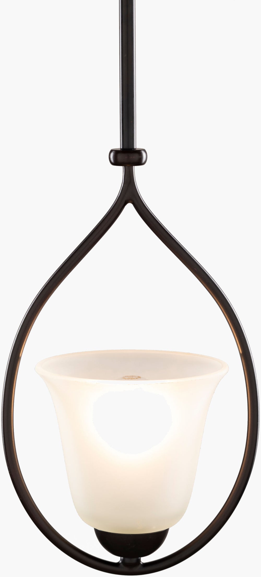 Surya Pivot Pendant Lighting Fixture - 8" X 8" X 13" Elegant Metal Design For Stunning Home Illumination Fixture, Black,Base, Black,Shade, White Iron Pvt-001