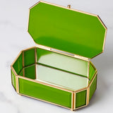 Lenox Kate Spade "I Treasure You" Green Jewelry Box Green, GREEN GLASS,CRYSTAL 897380