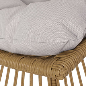 English Elm Elaine Outdoor Club Chair and Side Table Set Faux Rattan Woven Iron Patio Duo 71841.00