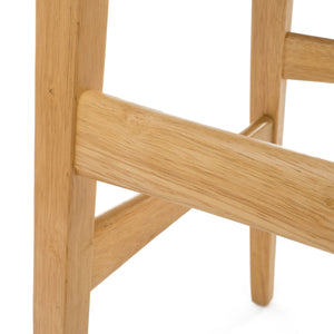 English Elm Christopher Knight Home® - Bar Stool - Mid-Century Modern Dark Grey Upholstered Seat With Stylish Wood Legs For Comfort & Elegance 58922.00OAK