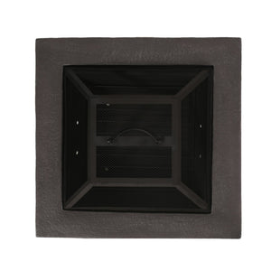 English Elm Mgo Square Wood Burning Fire Pit for Patio Backyard Gatherings Weatherproof Outdoor 72475.00