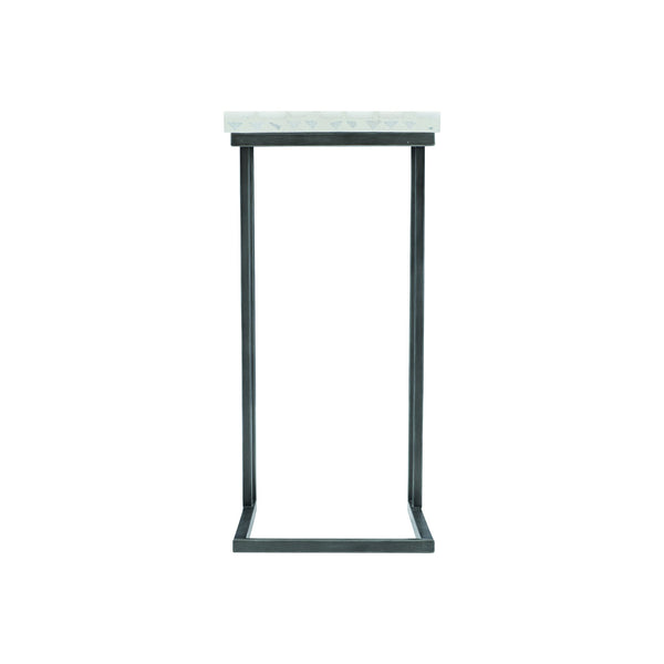 Bernhardt Bernhardt Sausalito Terrazzo Outdoor Side Table — Compact 12.5"W X 26"H Cantilevered Steel Base, Weather-Resistant Finish X01107