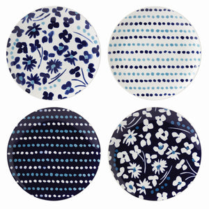 Lenox Kate Spade Floral Way 4-Piece Accent Plate Set Multi, WHITE PORCELAIN 893516