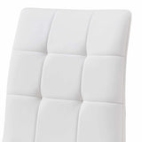 Steve Silver Escondido White Leatherette Side Chair, Set of 2 ED480SW