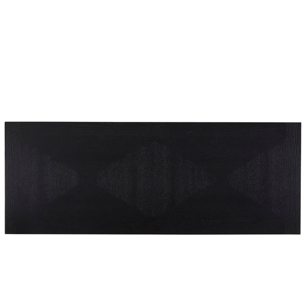 Homelegance By Top-Line DuBose Black and Gold Metal Base Sofa Table Black Metal