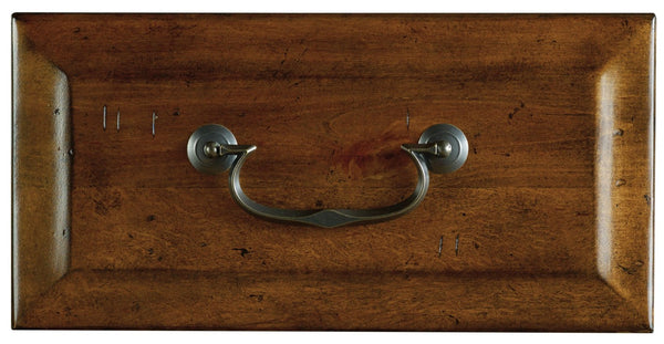 Hooker Furniture Tynecastle Chestnut Alder Buffet With Seeded Glass, Aged Copper Hardware & Felt-Lined Drawers (98) 5323-75900