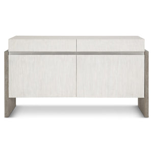 Bernhardt Bernhardt Two-Tone Foundations Buffet With Geometric Trim, Media Venting & Felt-Lined Drawer - 58" 306400