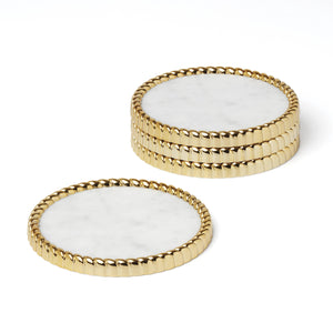 Lenox Reed and Barton Roseland Coasters, Set of 4 Metallic, NO COLOR METAL 896530