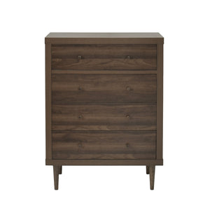 English Elm Christopher Knight Home® - NORDIC Walnut 4-Drawer Chest with Faux Wood MDF & Rubberwood Legs — Durable, Stylish Storage, 31" W 71145.00WALN